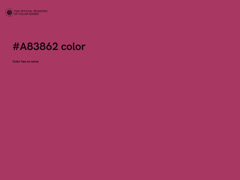 #A83862 color image