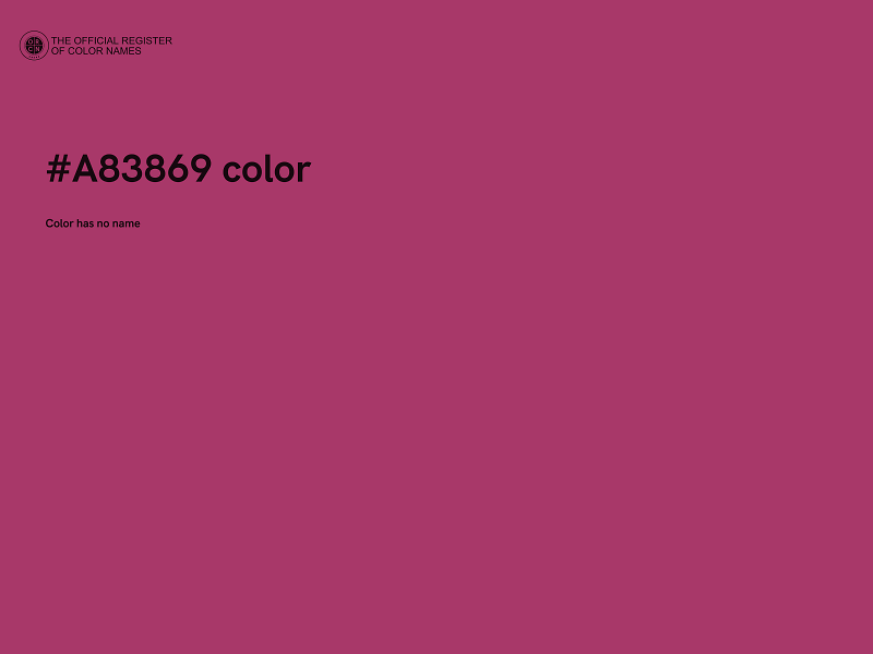 #A83869 color image