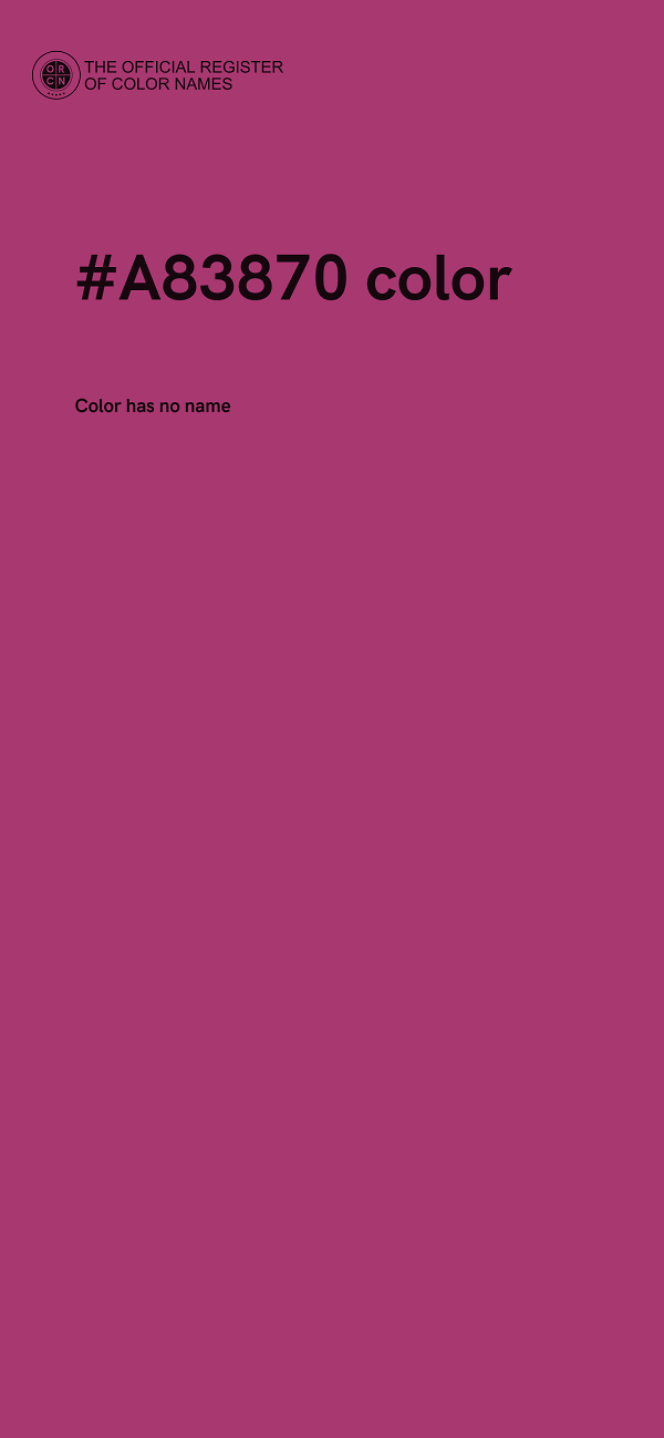 #A83870 color image