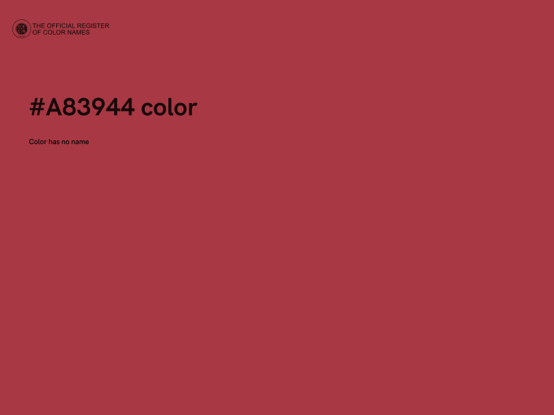 #A83944 color image