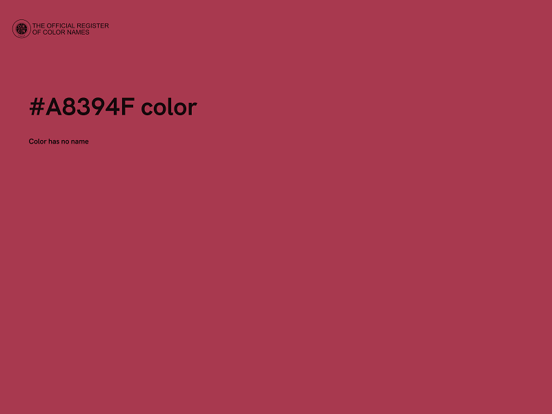 #A8394F color image