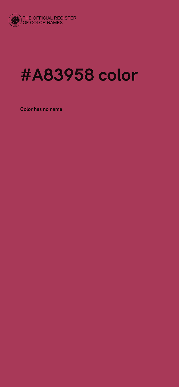 #A83958 color image