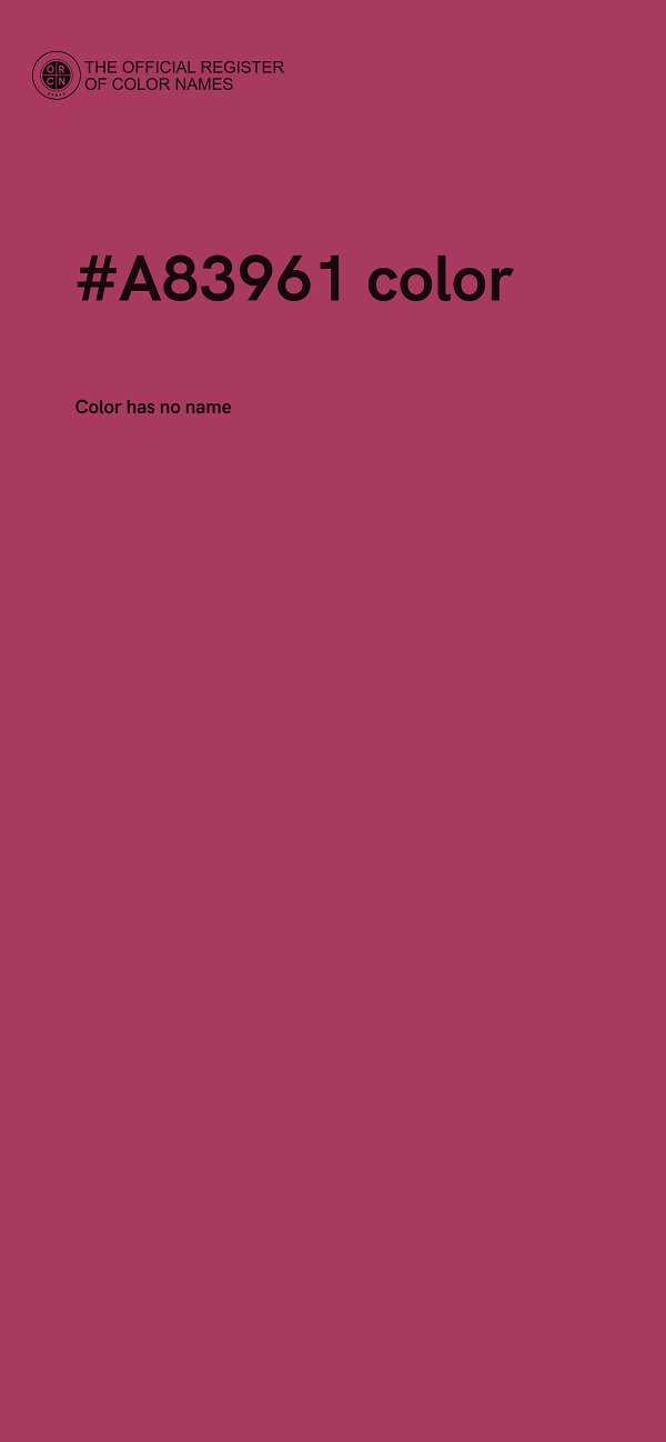 #A83961 color image
