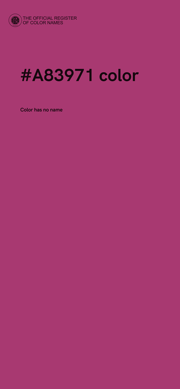 #A83971 color image