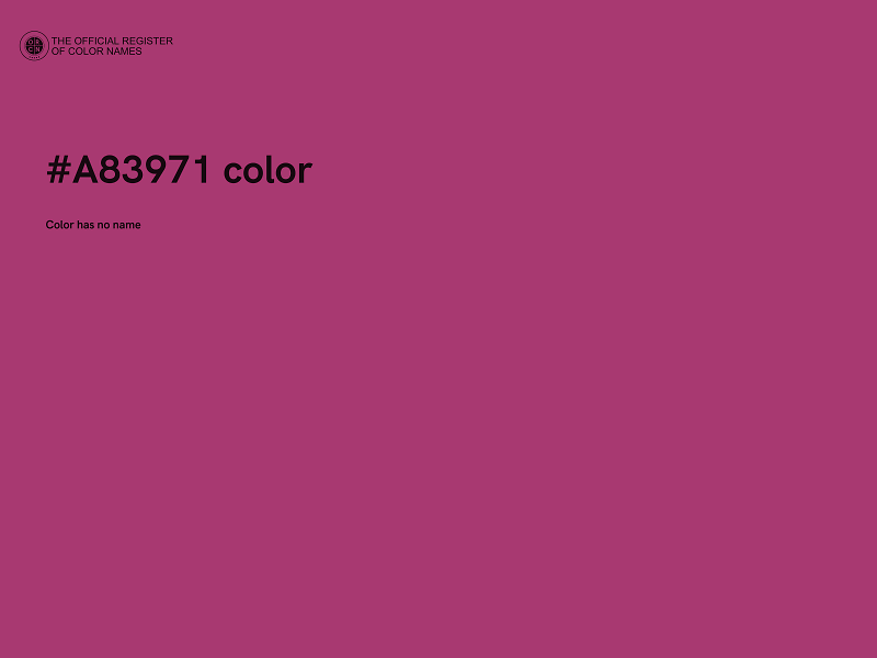 #A83971 color image