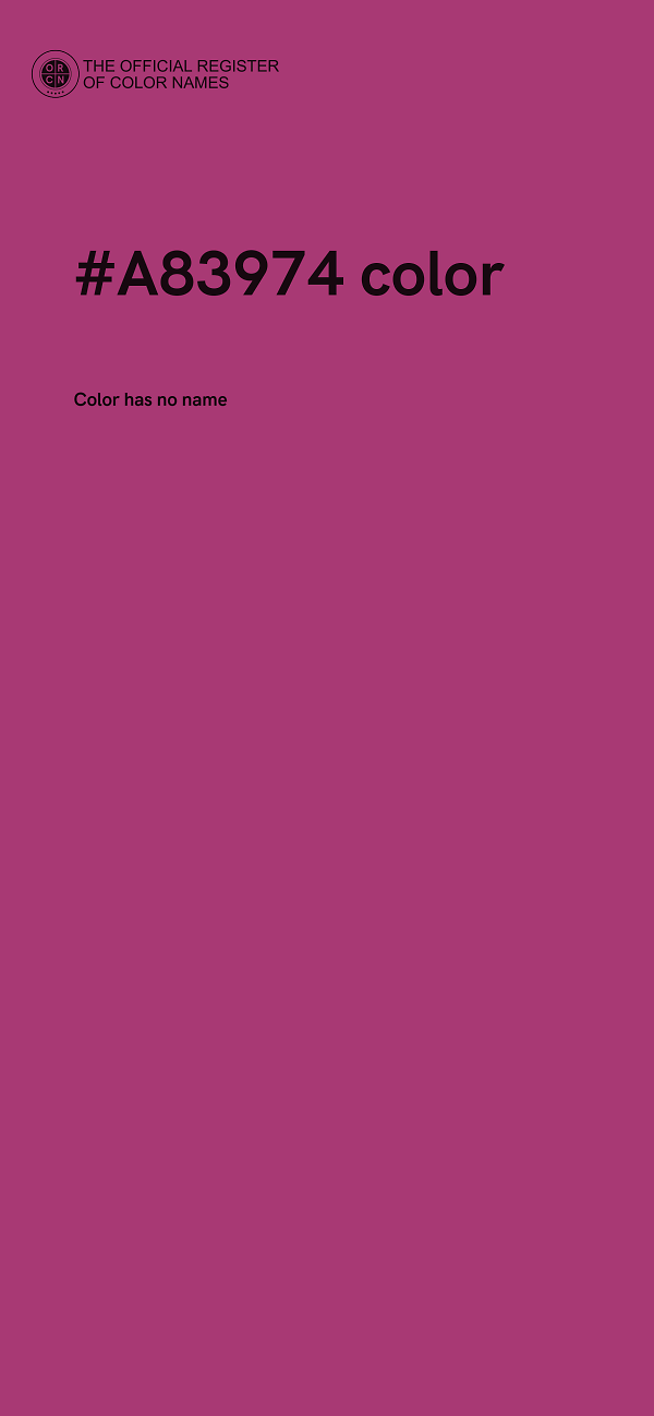 #A83974 color image