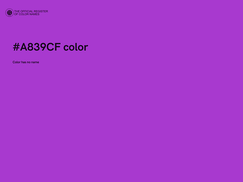 #A839CF color image
