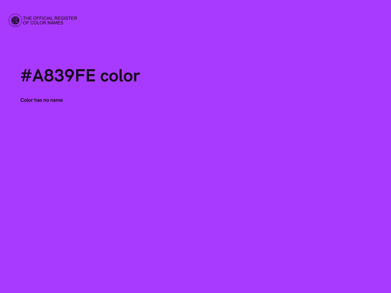 #A839FE color image