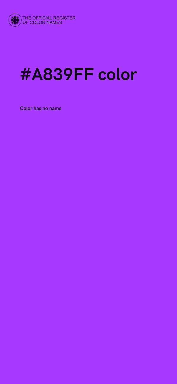 #A839FF color image