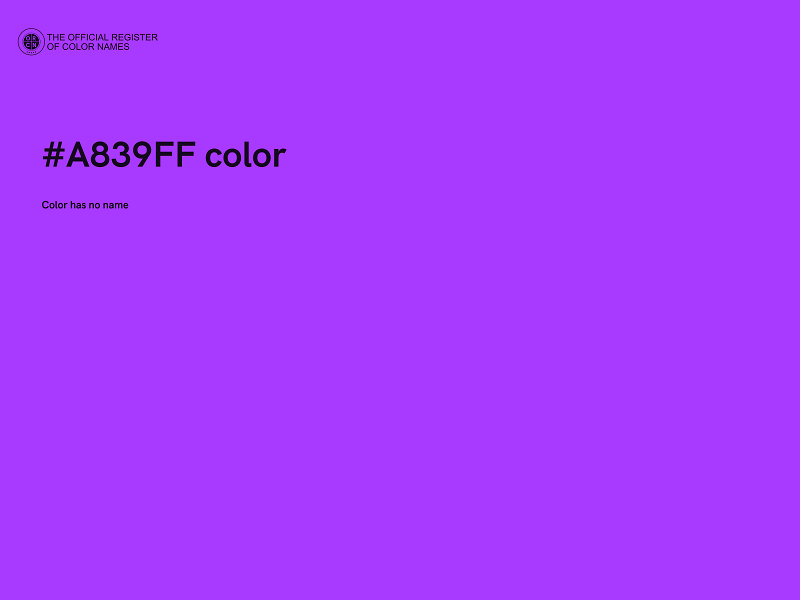 #A839FF color image