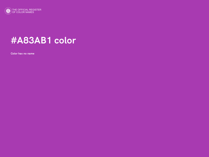 #A83AB1 color image