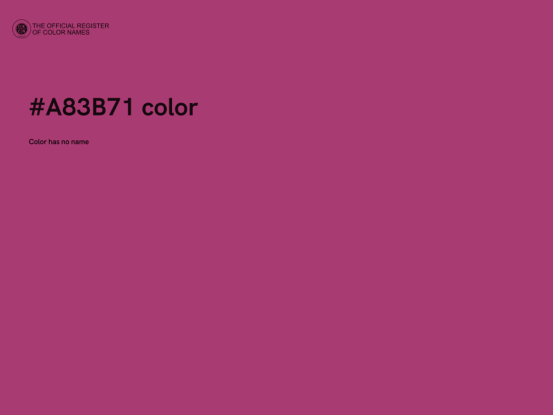 #A83B71 color image