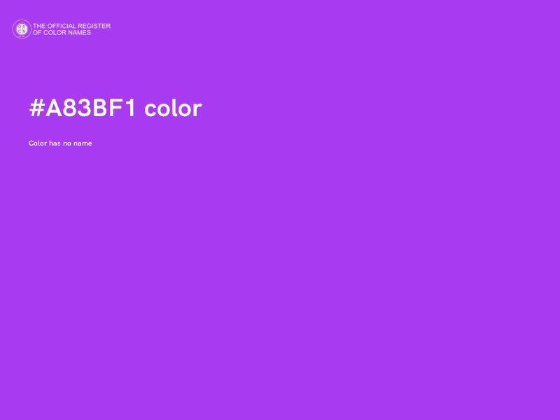 #A83BF1 color image