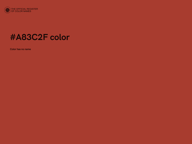 #A83C2F color image