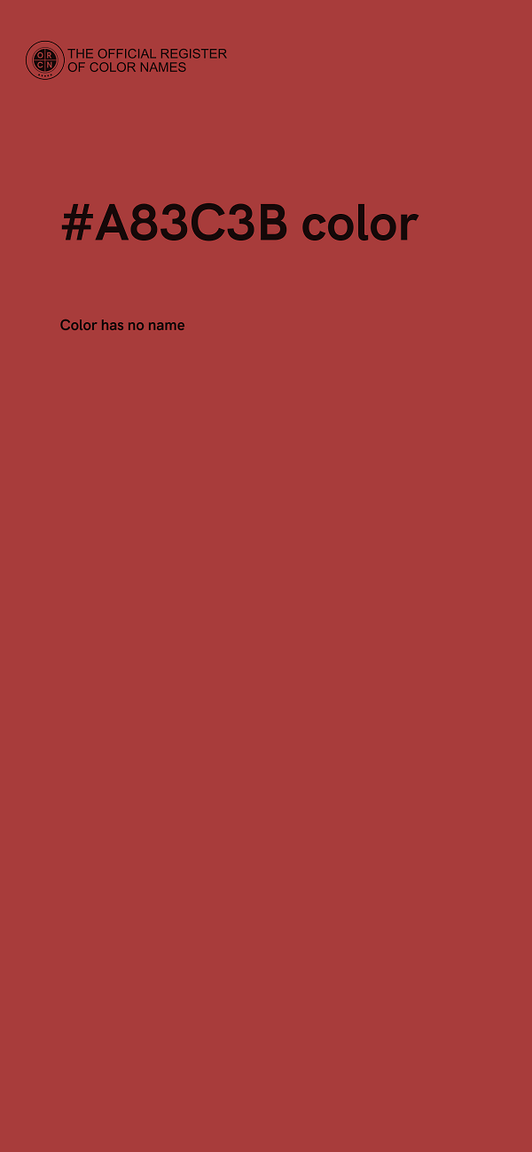 #A83C3B color image