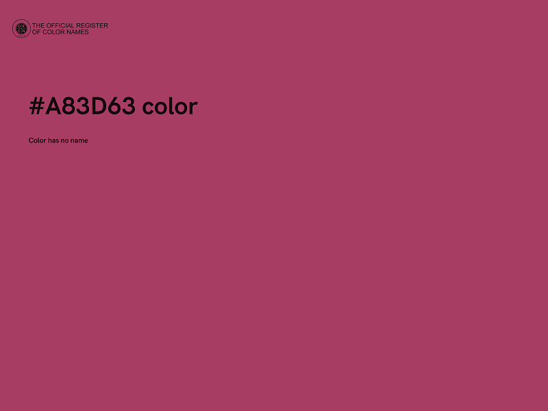 #A83D63 color image