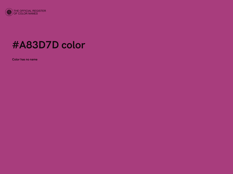 #A83D7D color image