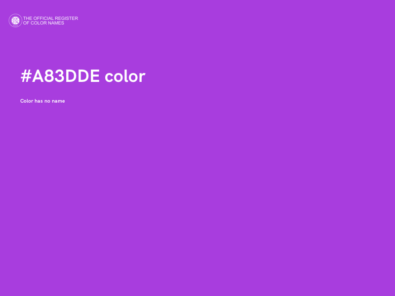 #A83DDE color image