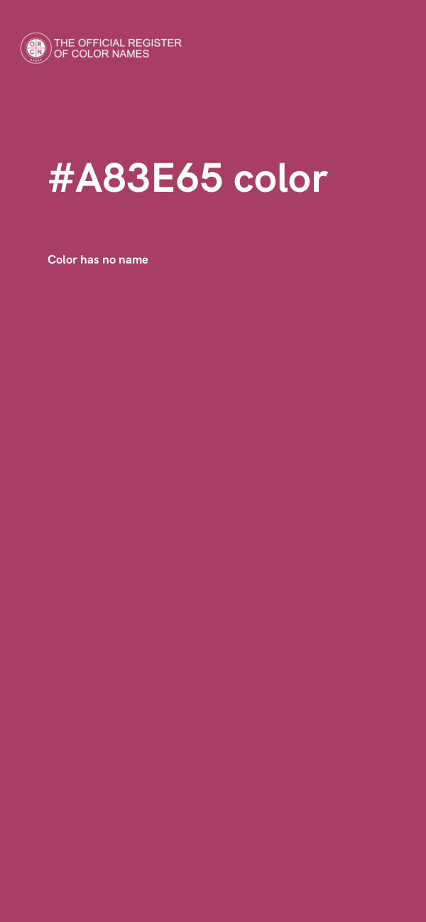 #A83E65 color image
