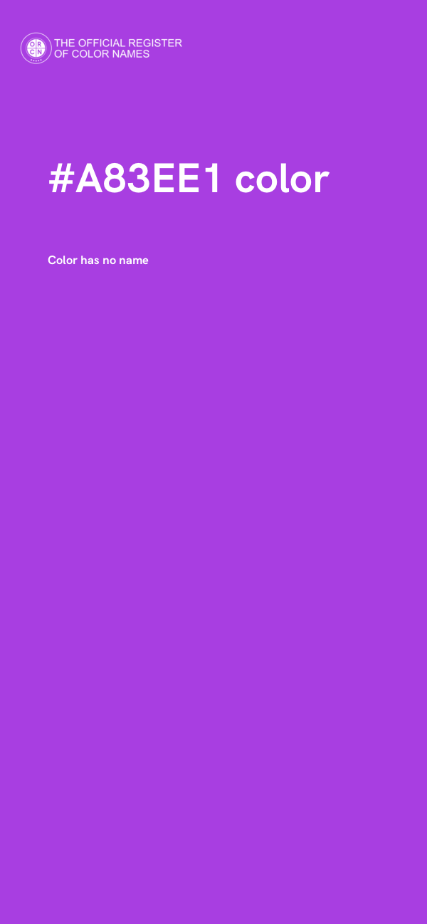 #A83EE1 color image