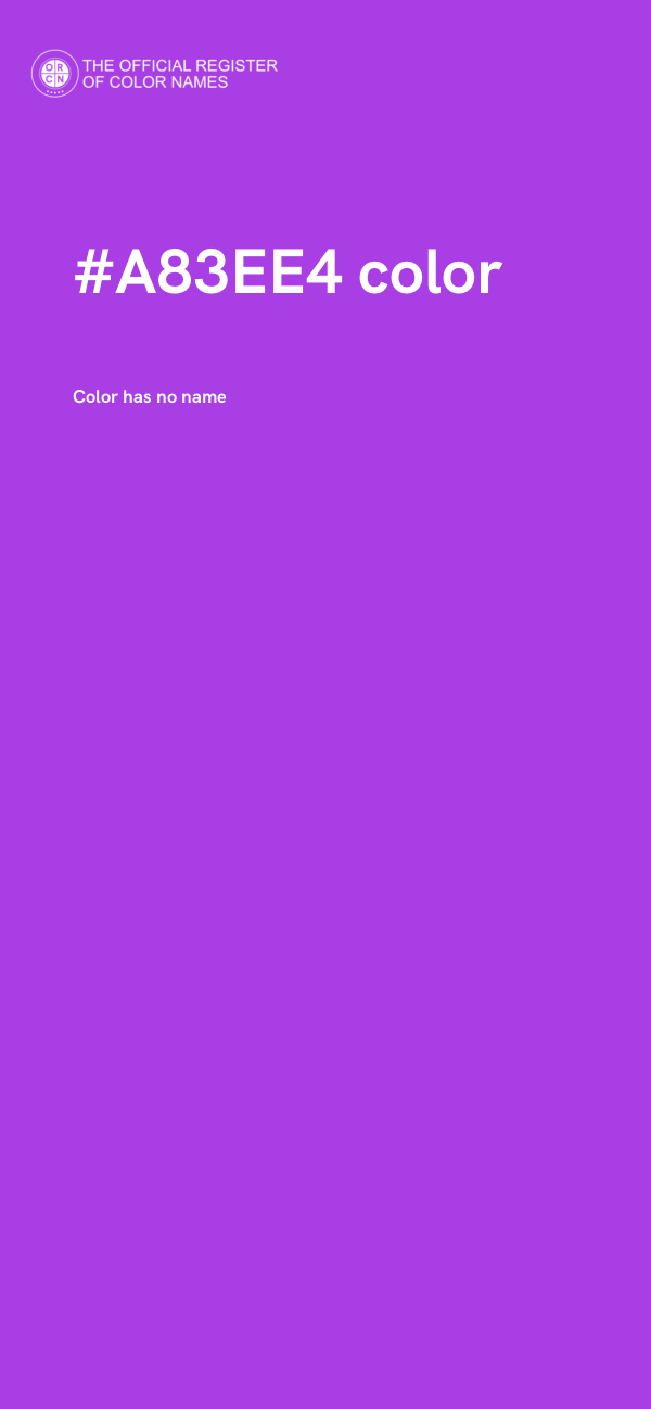 #A83EE4 color image
