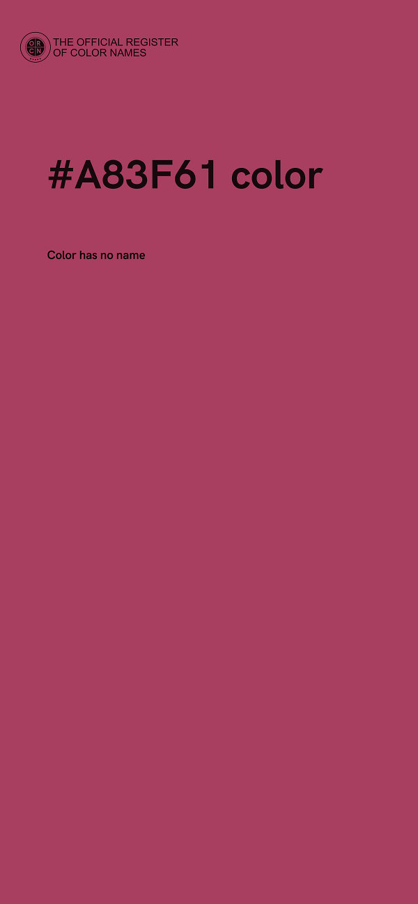 #A83F61 color image