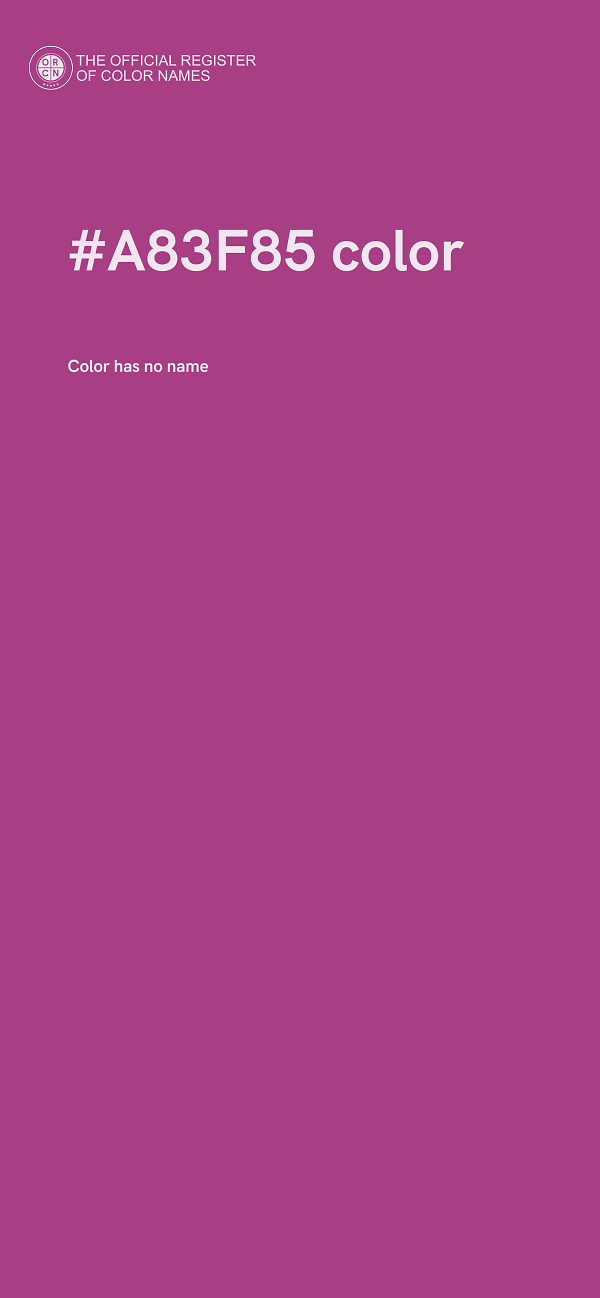 #A83F85 color image