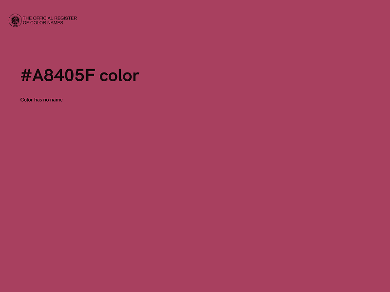 #A8405F color image