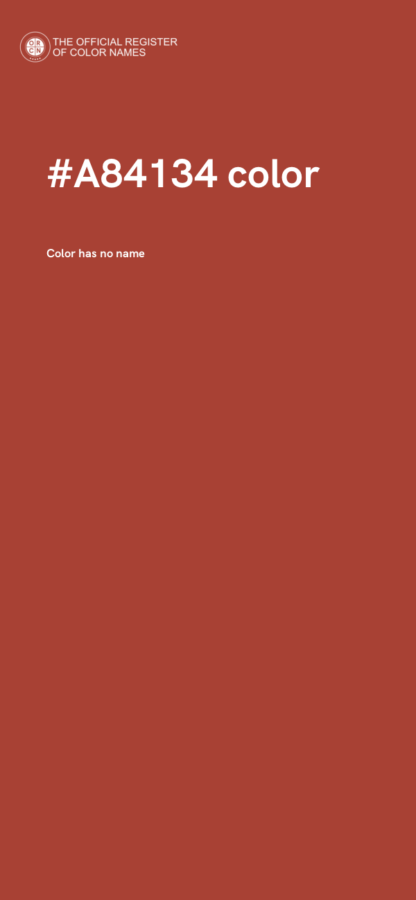 #A84134 color image
