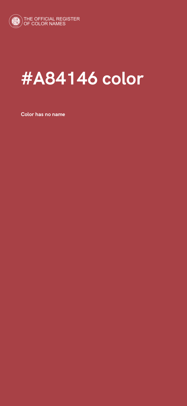 #A84146 color image