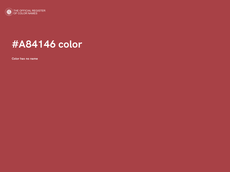 #A84146 color image