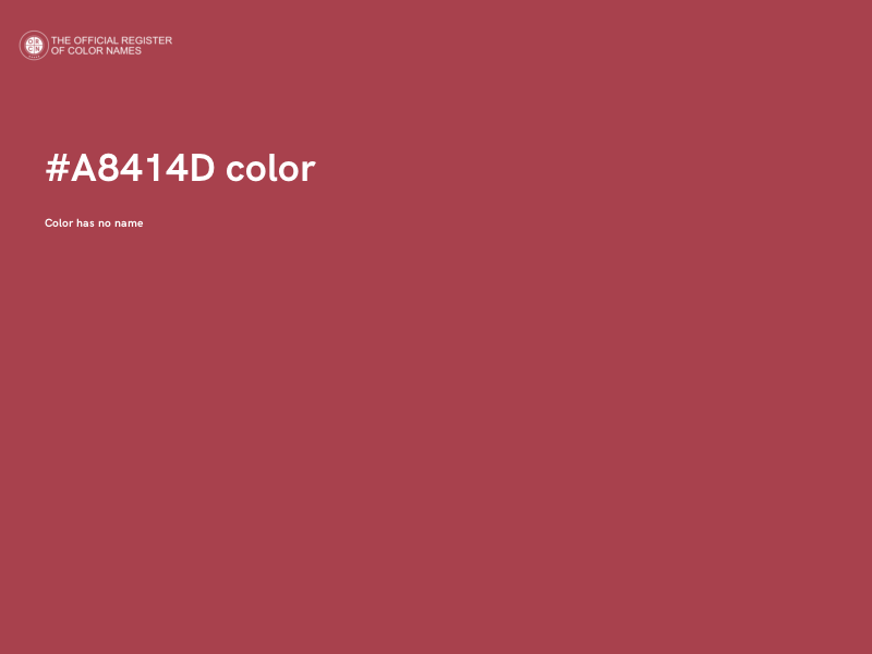 #A8414D color image
