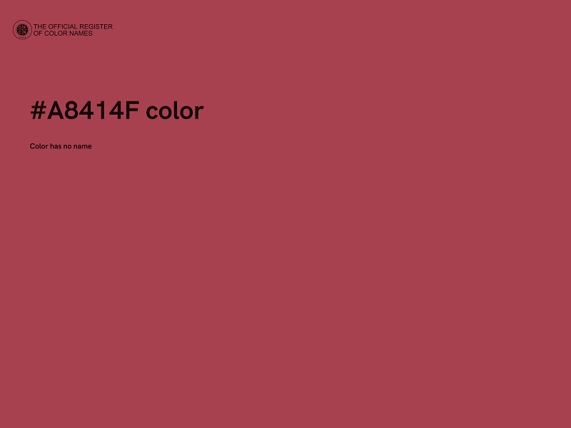 #A8414F color image