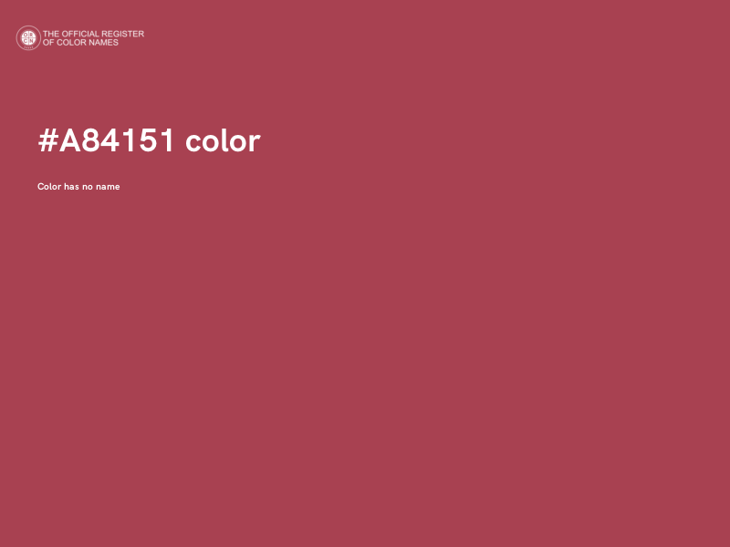 #A84151 color image