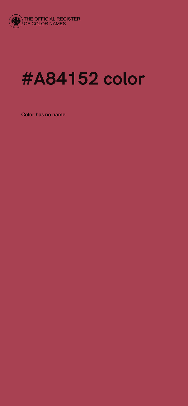 #A84152 color image