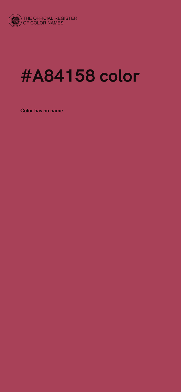 #A84158 color image
