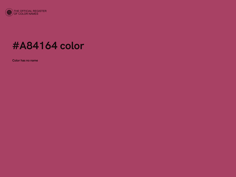 #A84164 color image