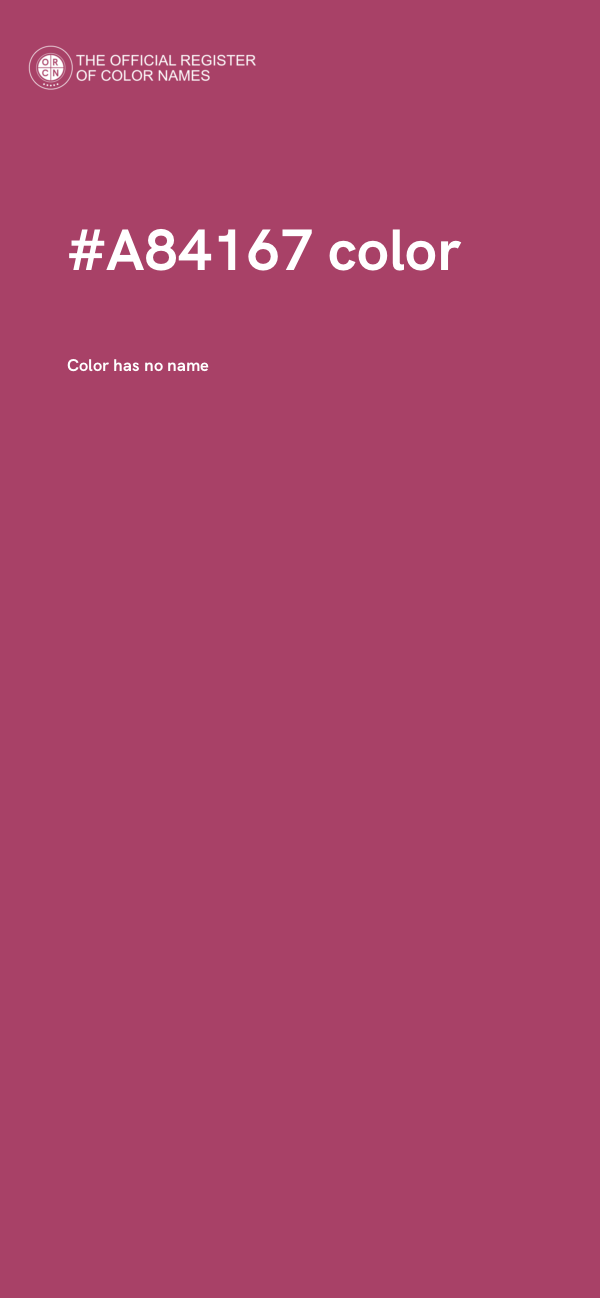 #A84167 color image