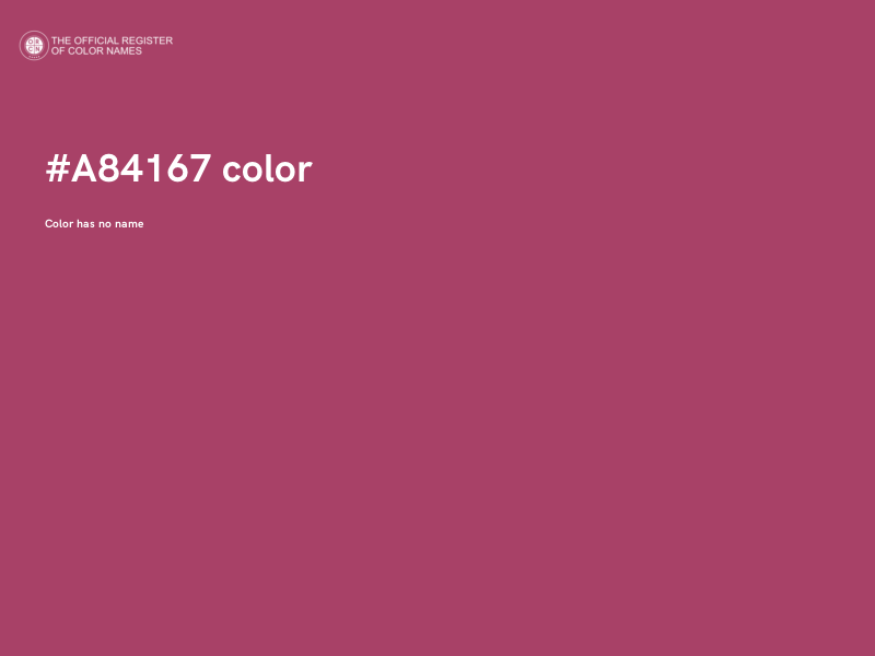 #A84167 color image