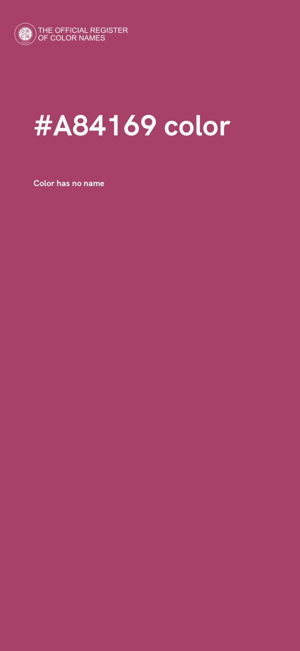 #A84169 color image