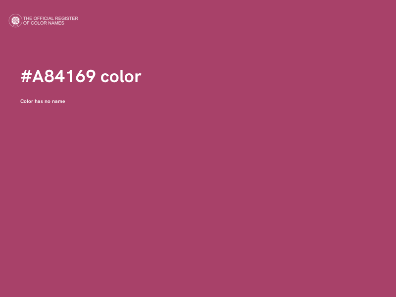 #A84169 color image