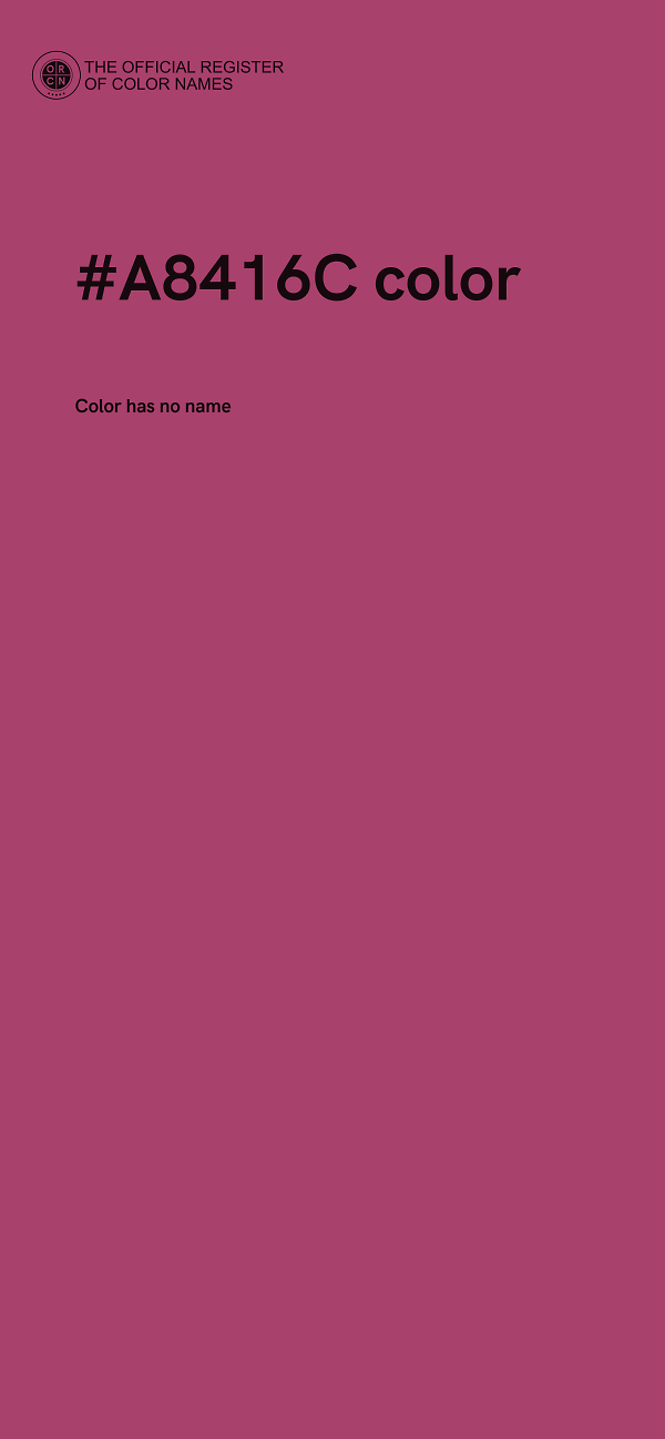 #A8416C color image
