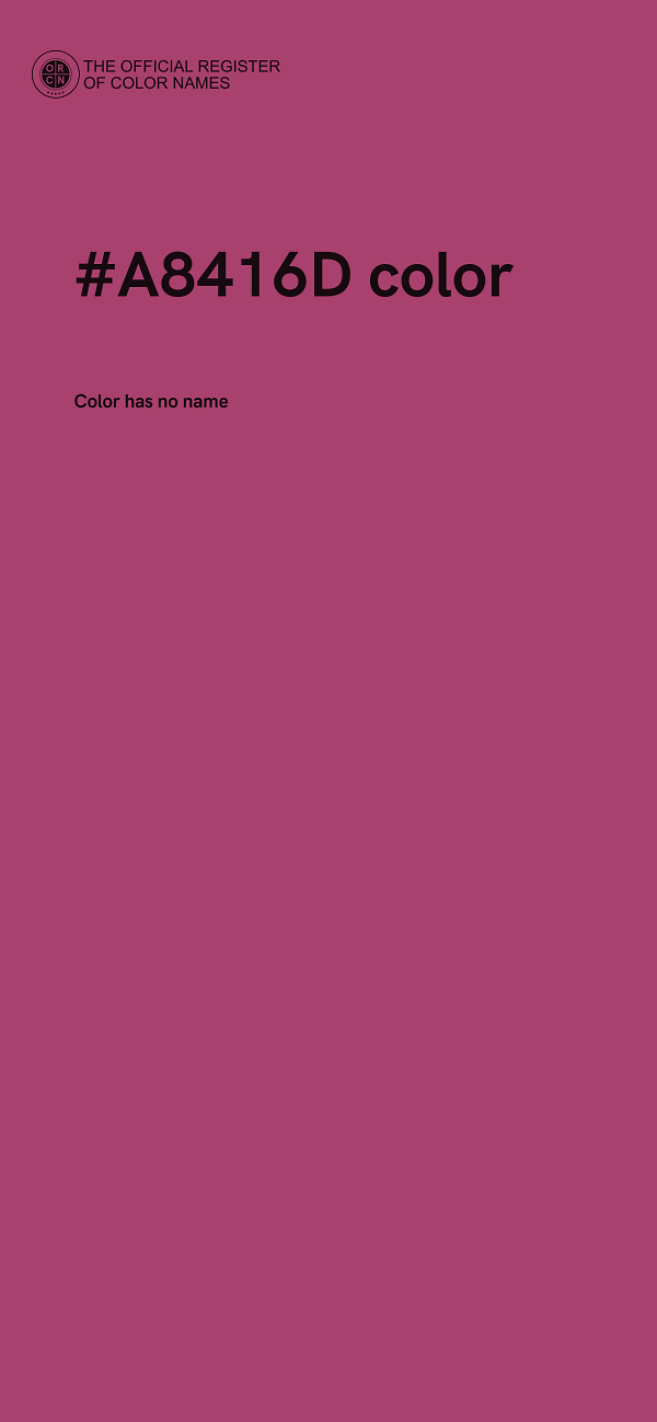 #A8416D color image