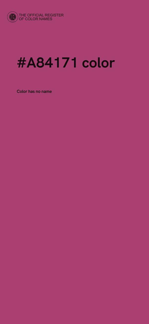 #A84171 color image