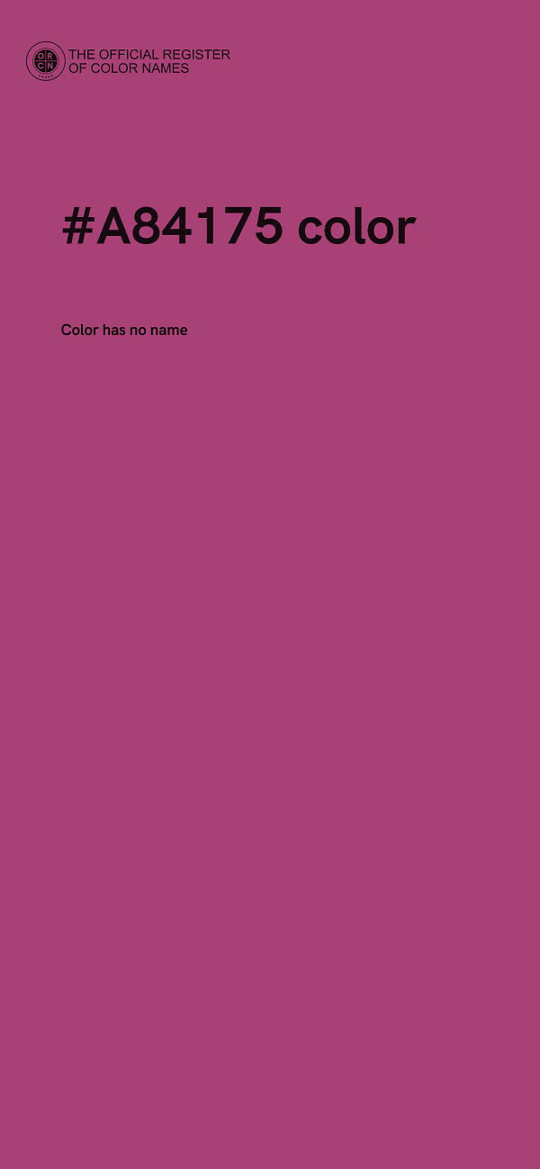 #A84175 color image