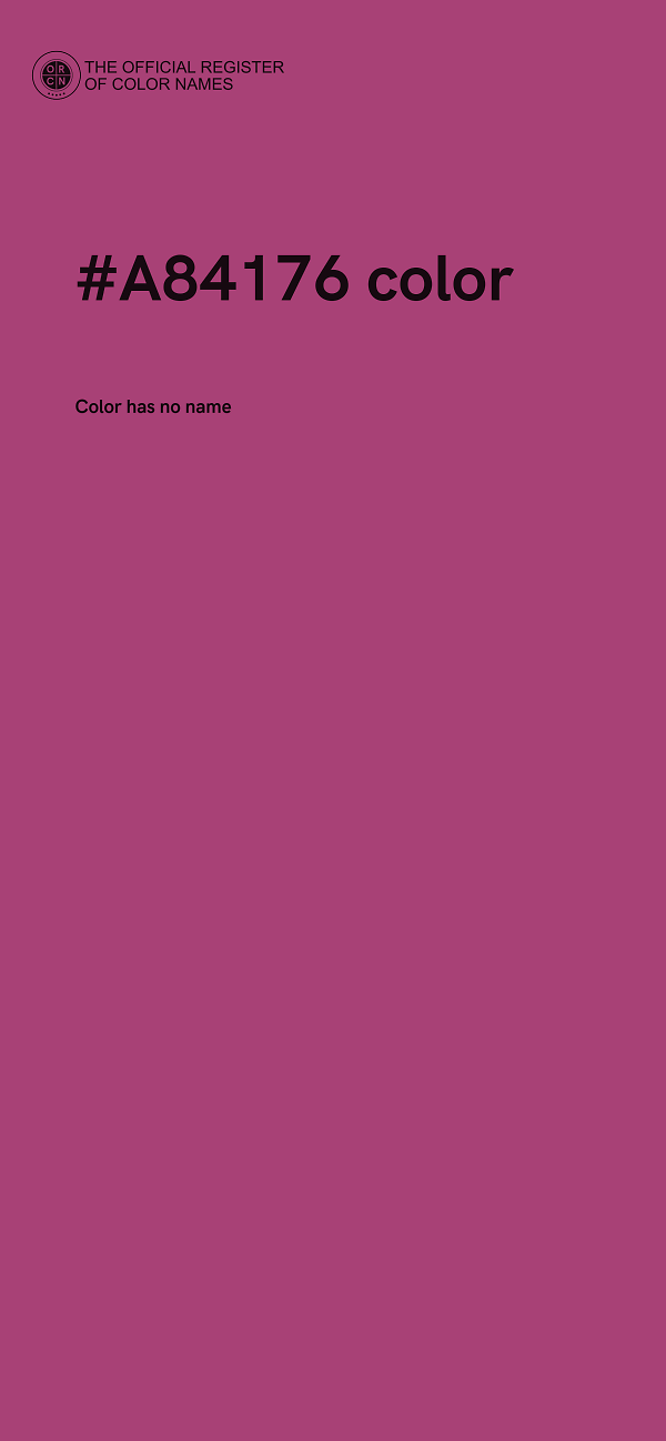 #A84176 color image