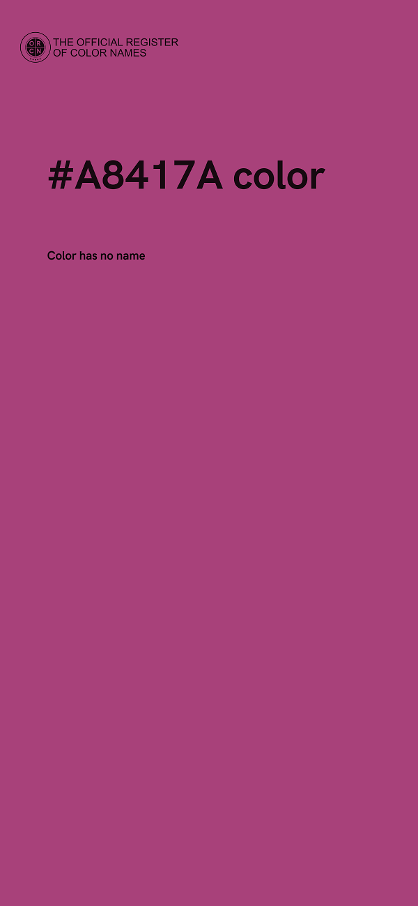 #A8417A color image