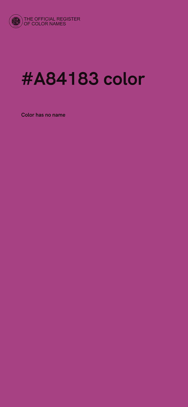 #A84183 color image