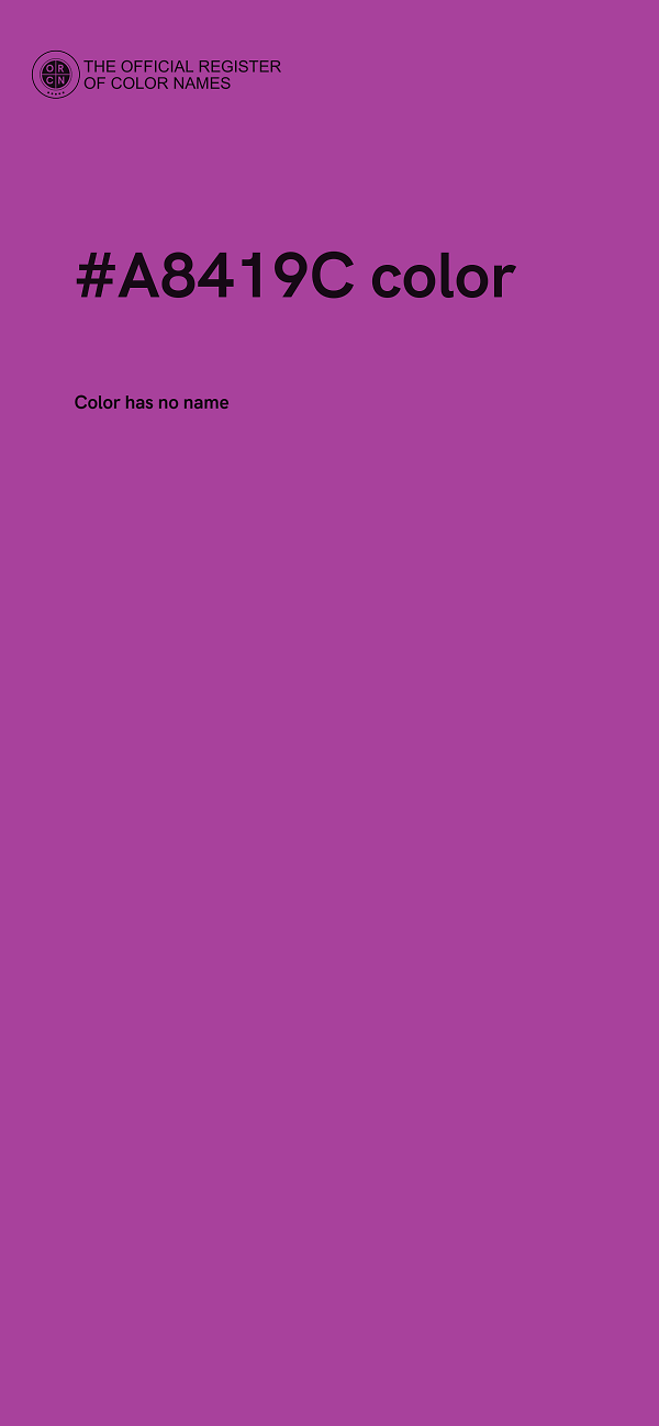 #A8419C color image