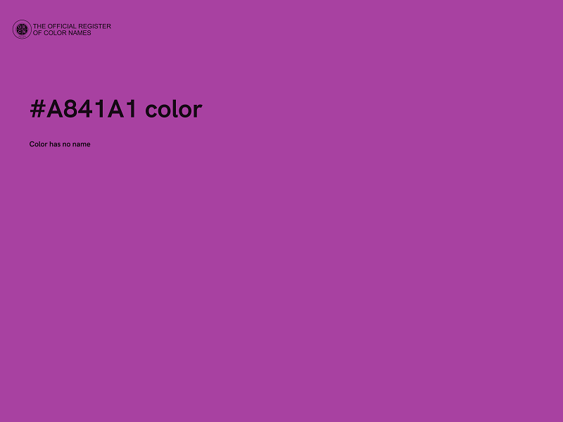 #A841A1 color image